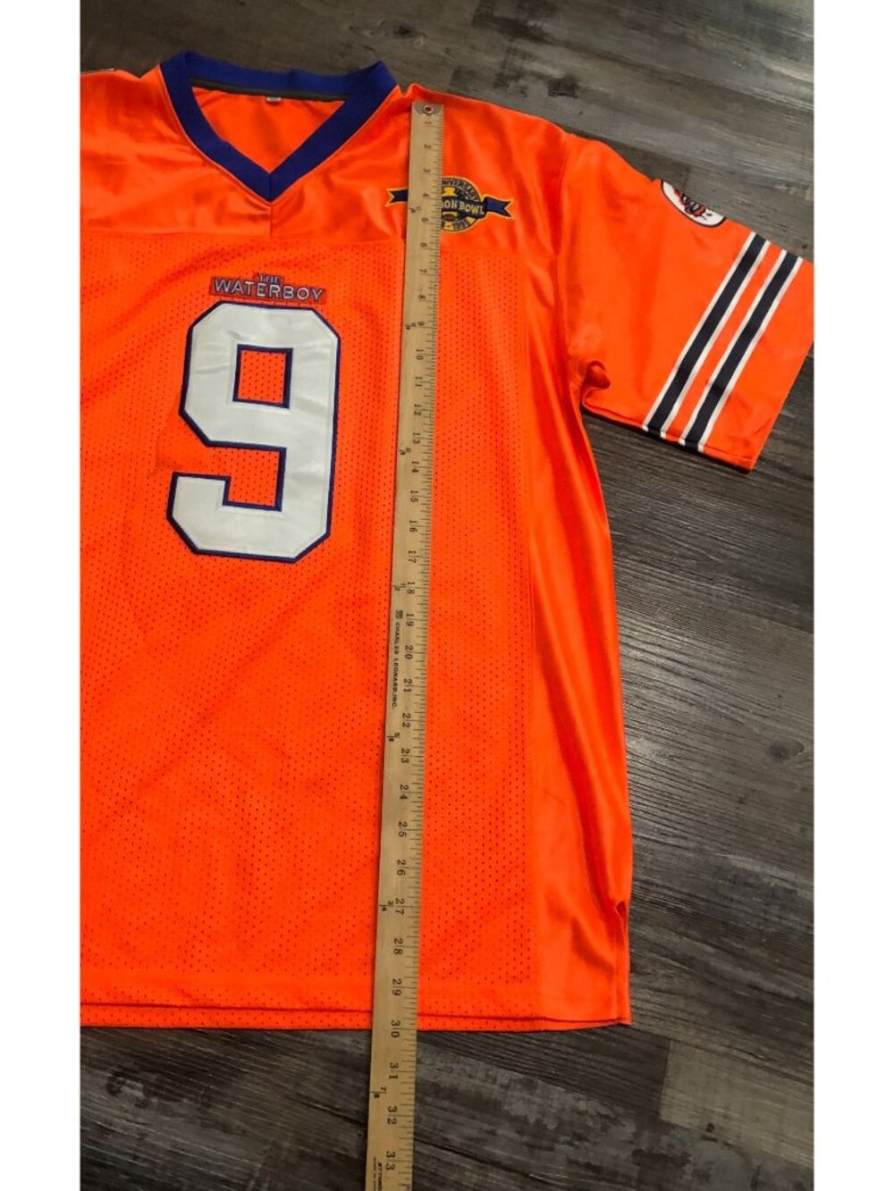 The Water Boy Bobby Boucher #9 Large Footfall Jersey Movie Promo Adam Sandler - Picture 6 of 6